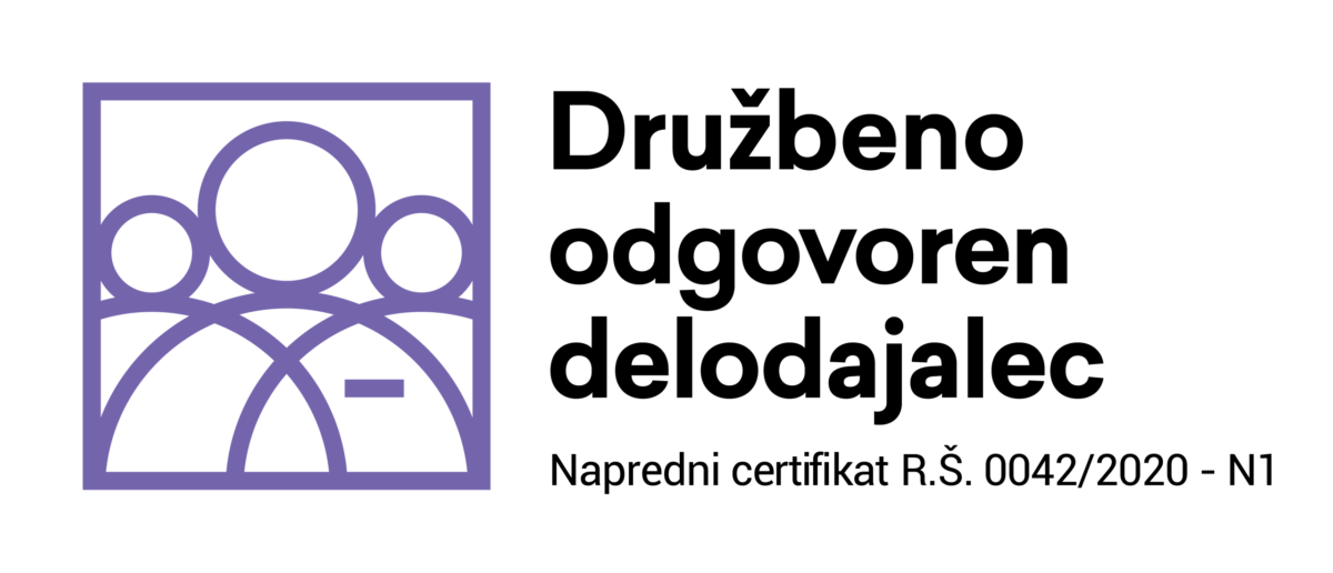 Logotip Družbeno odgovoren delodajalec – napredni certifikat