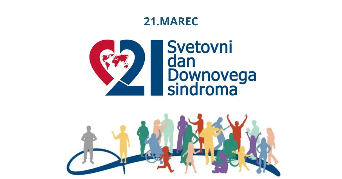 Svetovni dan Downovega sindroma-uradni logotip in datum 21. marec