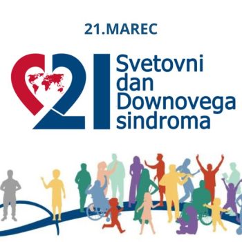 Svetovni dan Downovega sindroma-uradni logotip in datum 21. marec